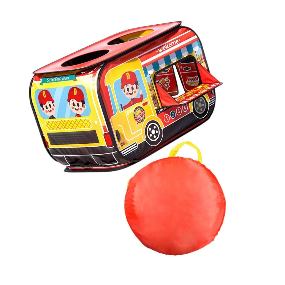 Foldable Kids Street Food Truck Design Tent House - Image 4