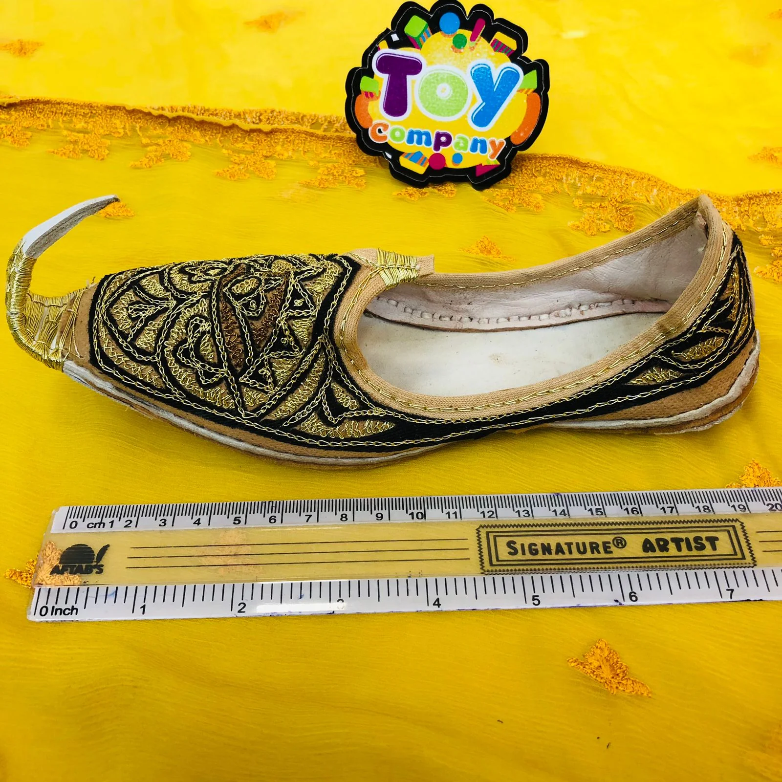 Hand-Made Traditional Khussa For Boys - Multi Black - Image 4