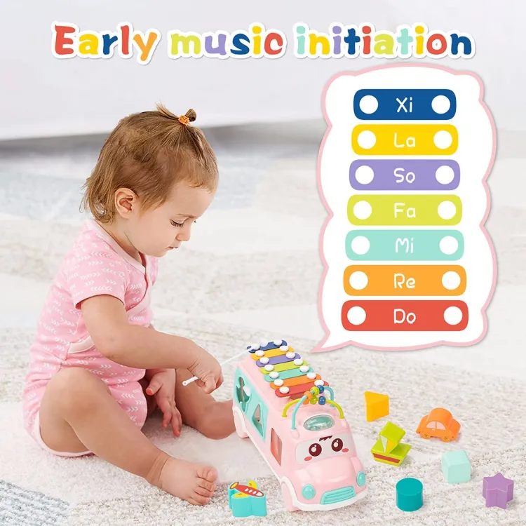 Huanger Multi-functional Xylophone Music Bus - Image 5
