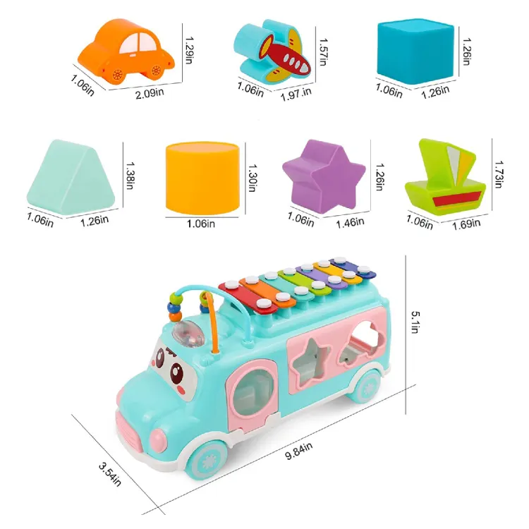 Huanger Multi-functional Xylophone Music Bus - Image 8