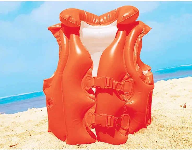 Intex Deluxe Inflate Swimming Vest - Red - Image 4