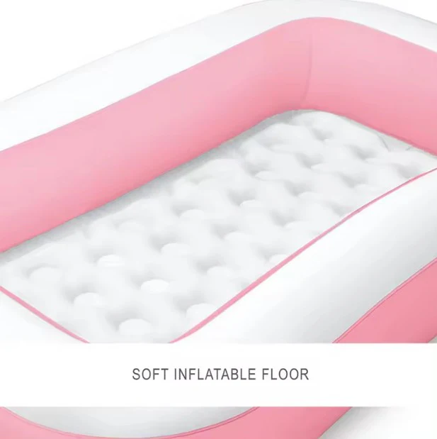 INTEX Rectangular Kids Pink Swimming Pool 66"x40"x10" - Image 4