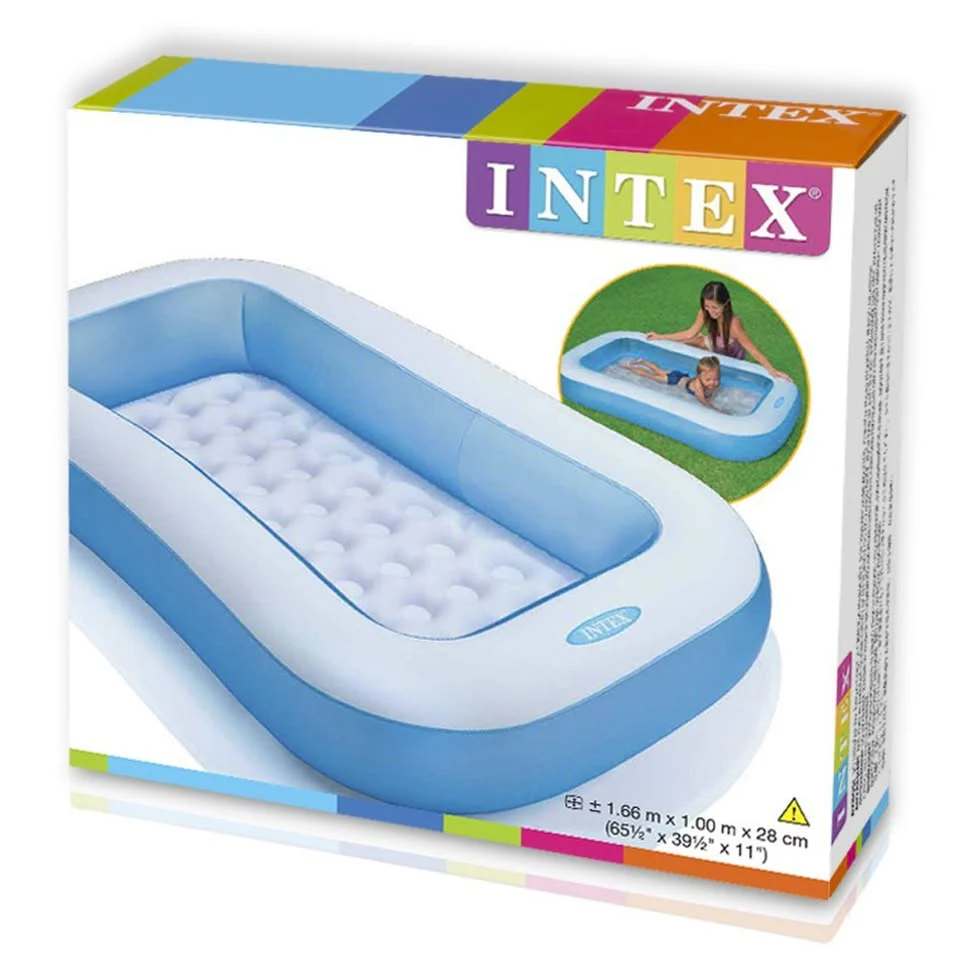 Intex Rectangular Luxury Baby Pool (65.5" L x 39.5" W x 11" H) - Image 2