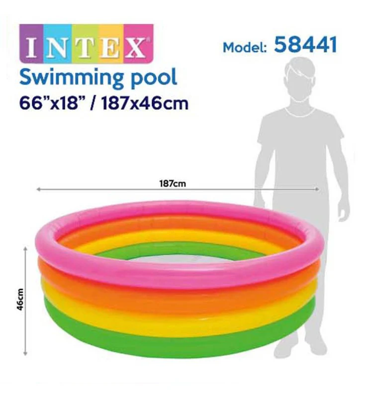 INTEX Sunset Glow Baby Pool 66"x18" - Image 4