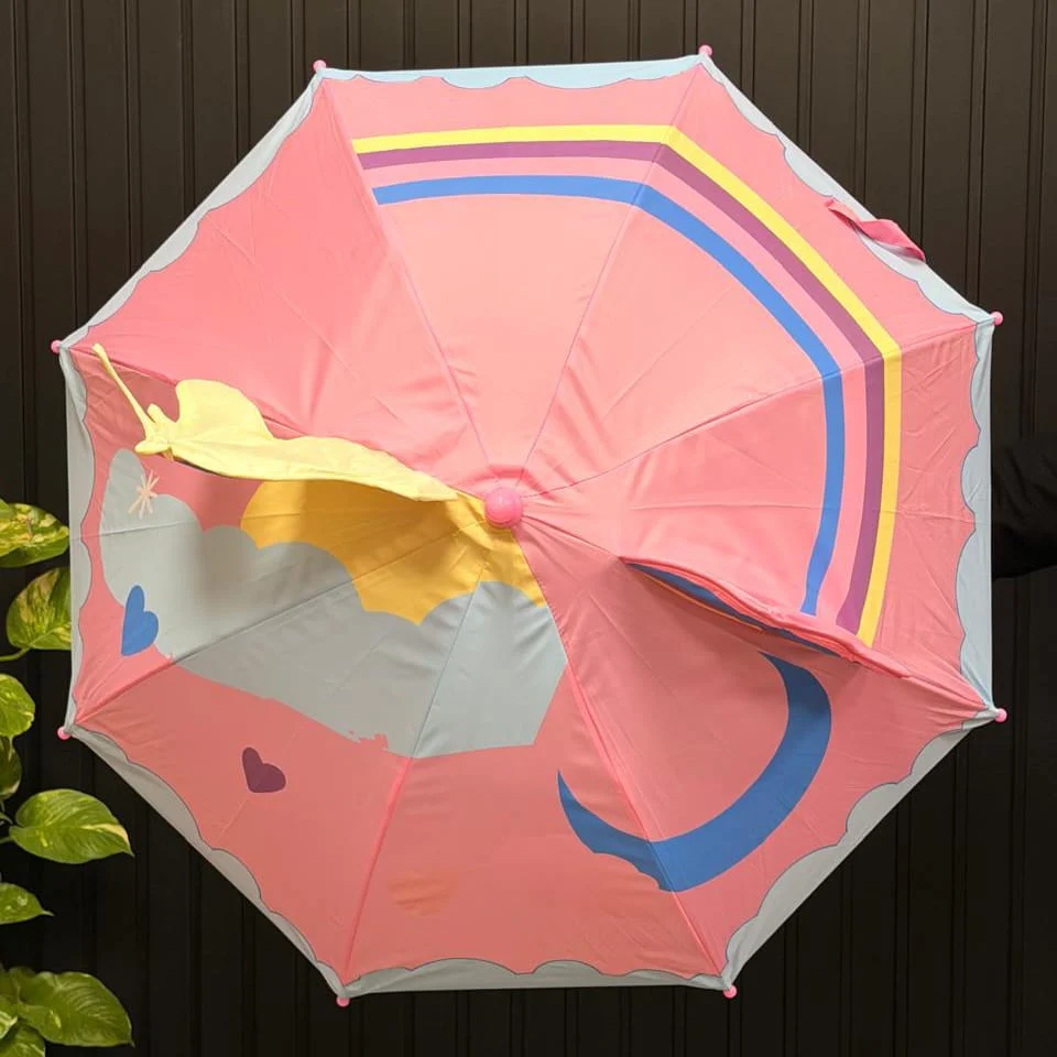 Kids 3D Unicorn Themed Umbrella - Image 2