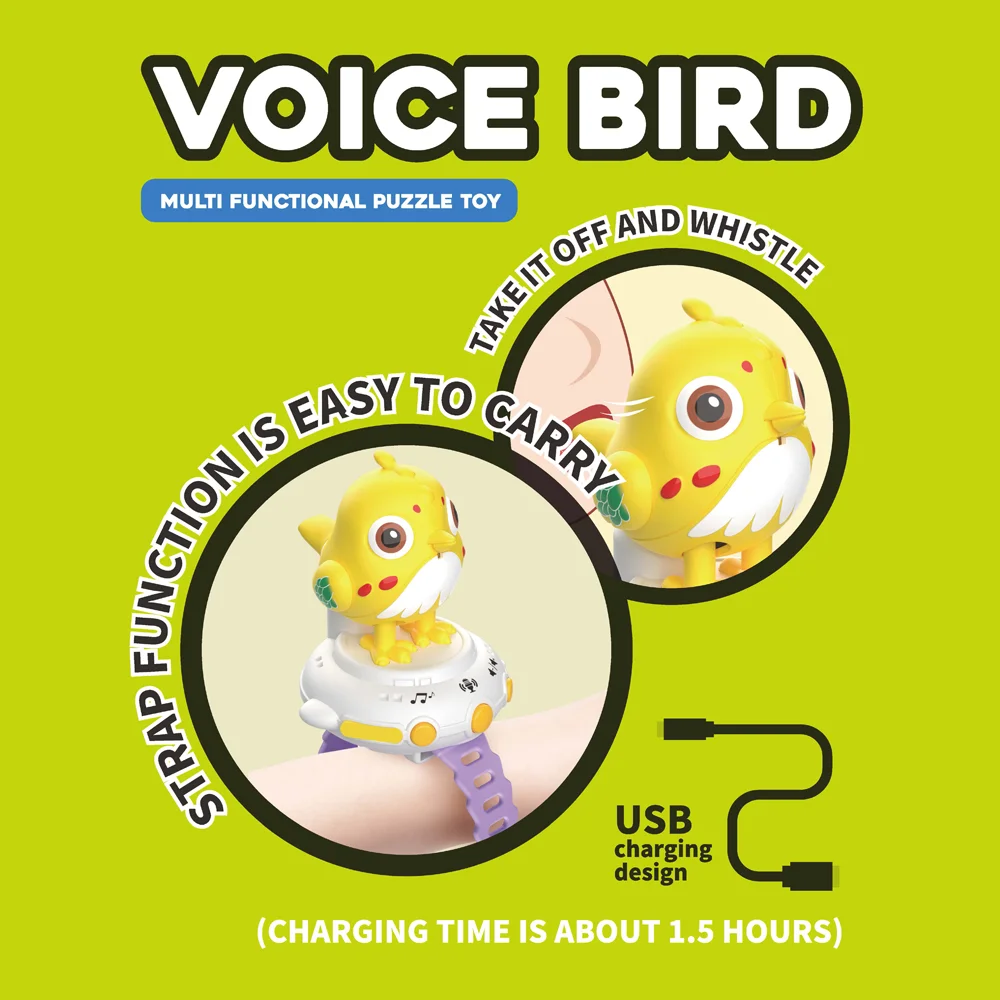 Kids Cute Bird Voice Interaction Watch - Image 4