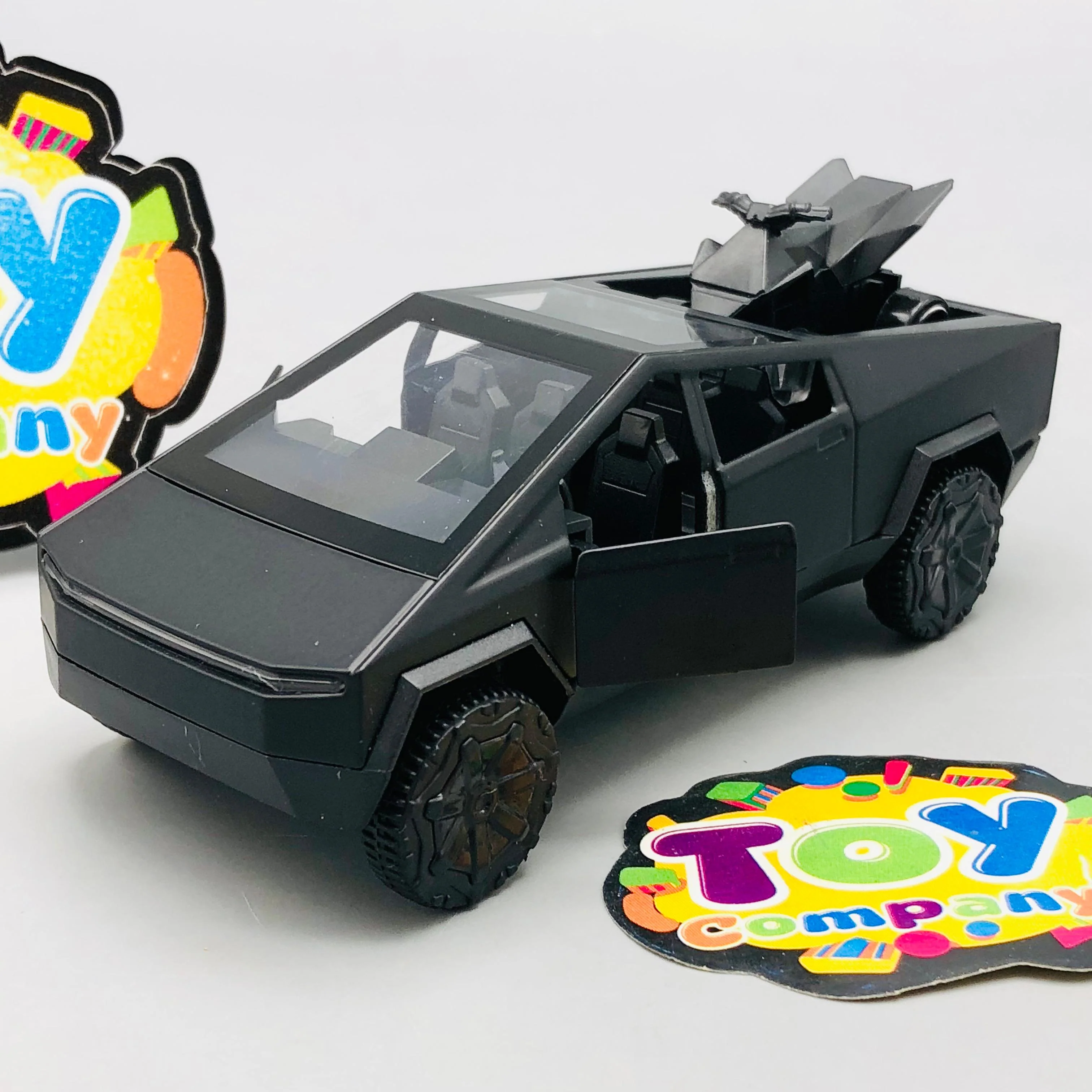 Mini Diecast Tesla Pickup Truck With Bike - 1Pc - Image 10