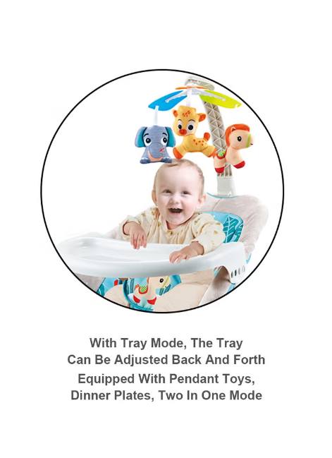 Multi-functional 2in1 Musical Baby Rocking Cradle - Blue - Image 3
