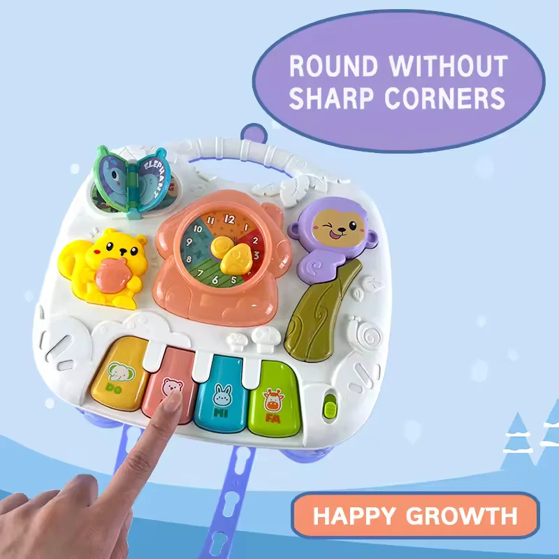 Multi-Functional Baby Musical Learning Activity Table - Gray - Image 4