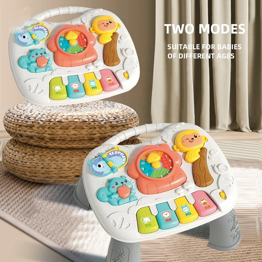 Multi-Functional Baby Musical Learning Activity Table - Gray - Image 7