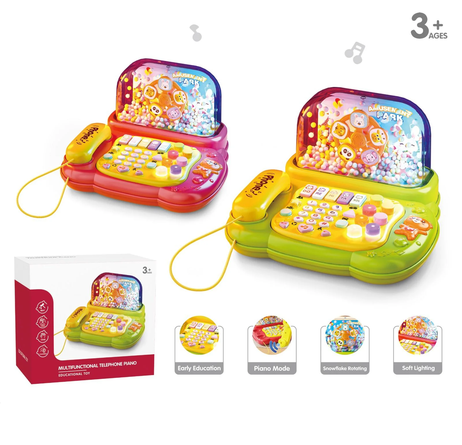 Multi-functional Toddler Musical Snowflake Telephone - Image 7