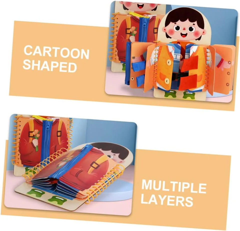 Multi-functional Wooden Montessori Busy Board - Image 10