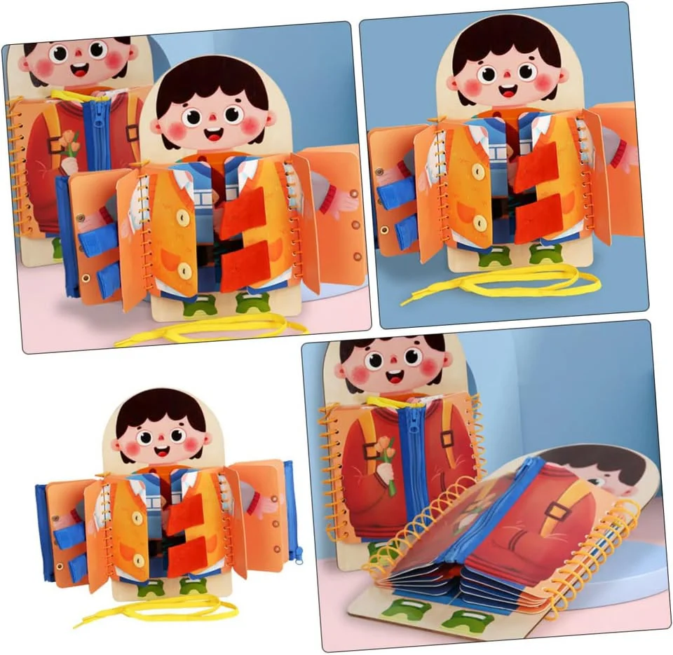 Multi-functional Wooden Montessori Busy Board - Image 8
