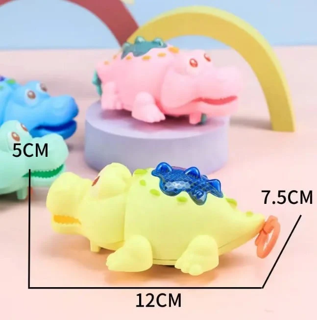 Newborn Pull Along Crocodile Light-up Toy - 1Pc - Image 9