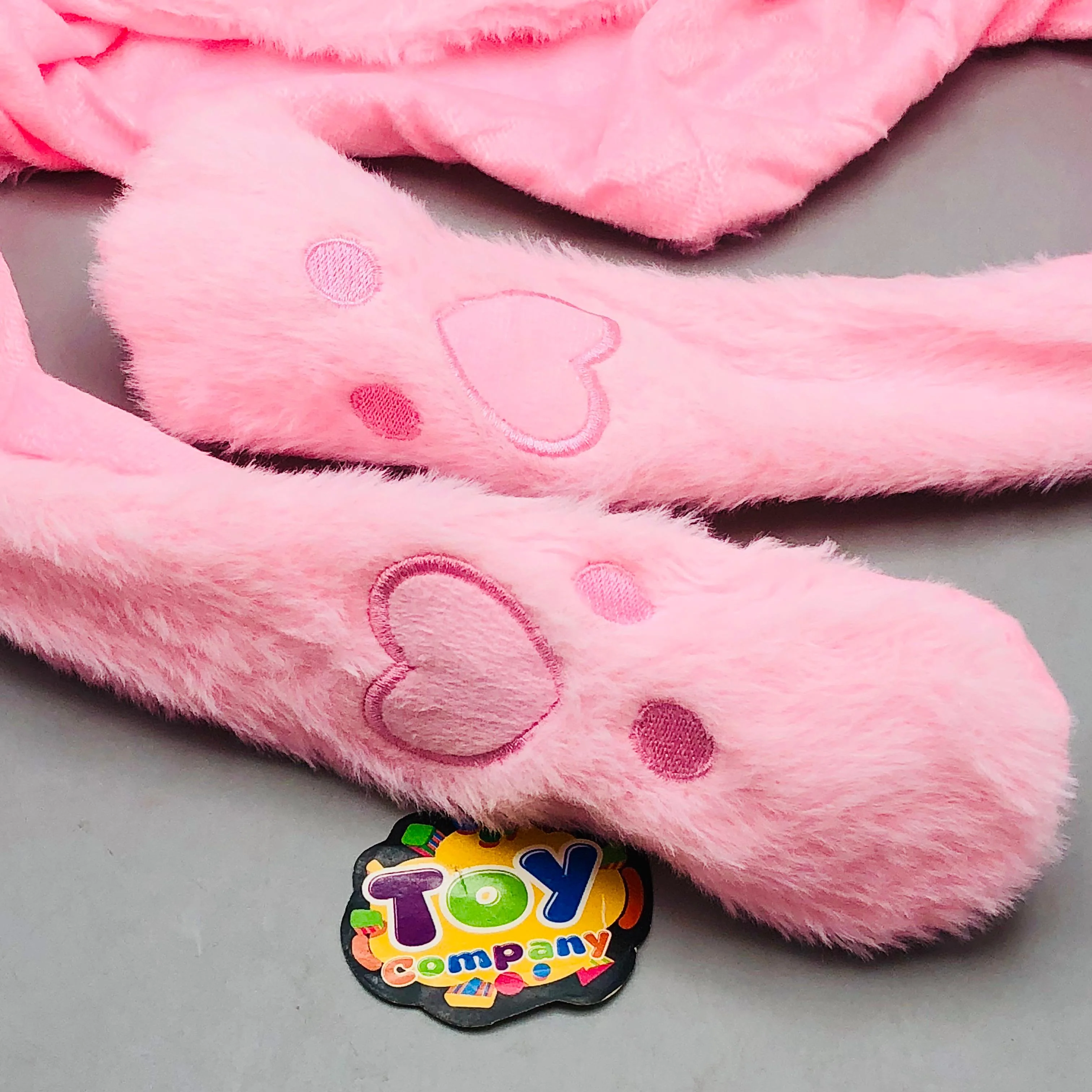 Premium Kids Bunny Luminous Glowing Lights Ear Flaps Cap - Pink - Image 4