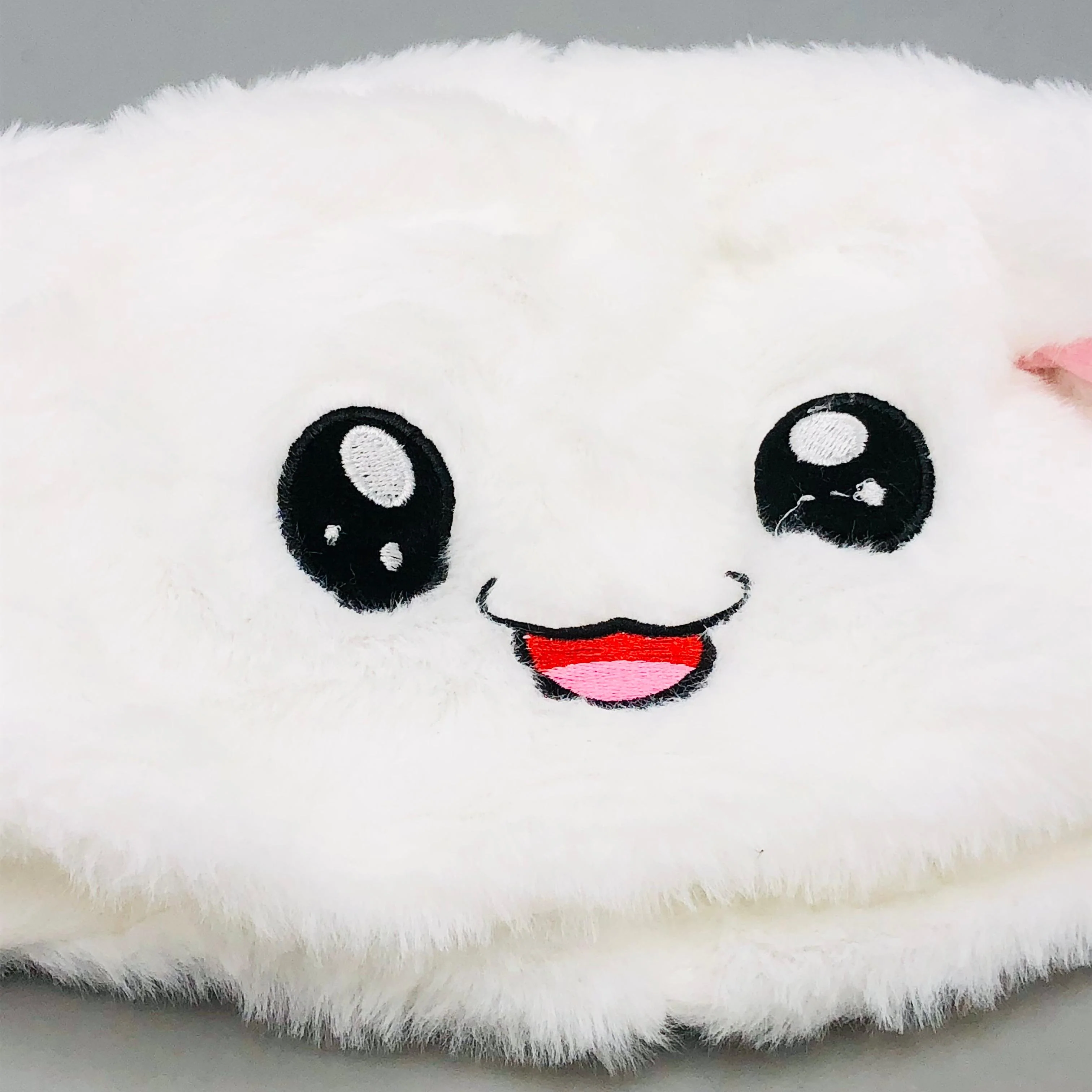 Premium Kids Bunny Luminous Glowing Lights Ear Flaps Cap - White - Image 3