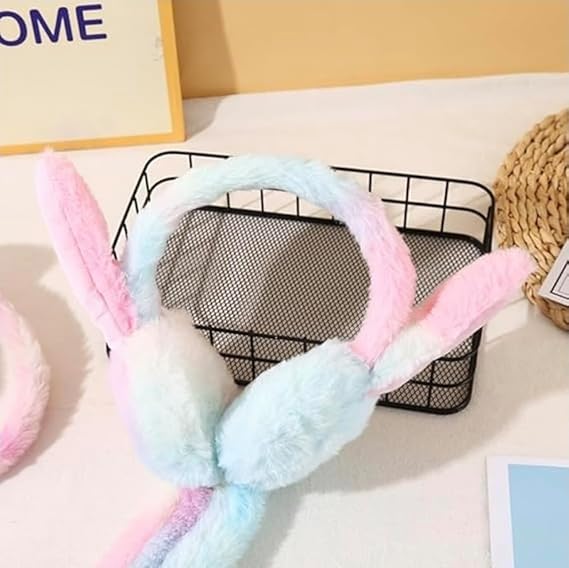 Premium Kids Plush Bunny Earmuffs - 1Pc - Image 3