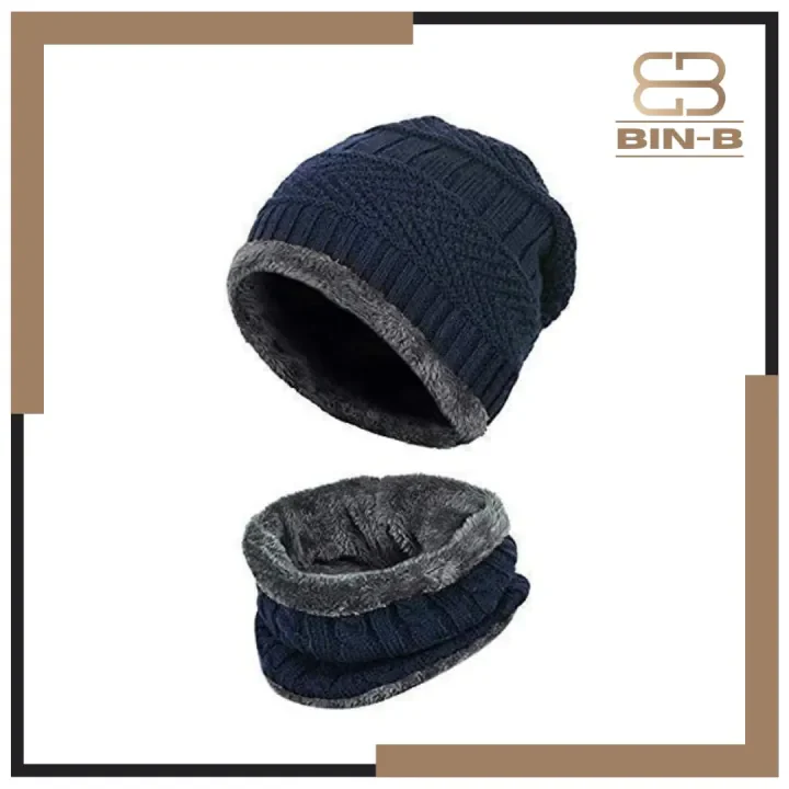 Premium Wool cap With Neck Wormer - Image 2