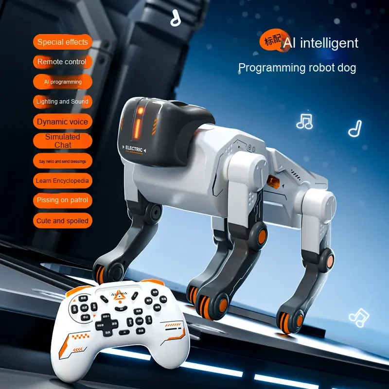 RC Ai Intelligent Gel Blaster Robot Dog With Smoke - Image 5