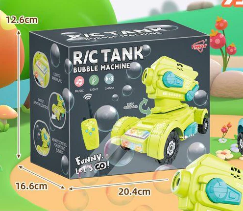 RC Tank Colorful Bubble Machine - Image 2