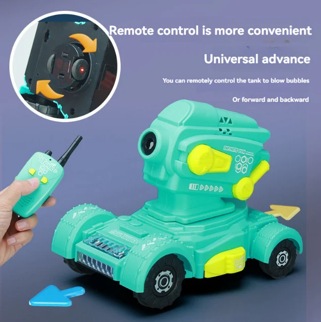 RC Tank Colorful Bubble Machine - Image 7