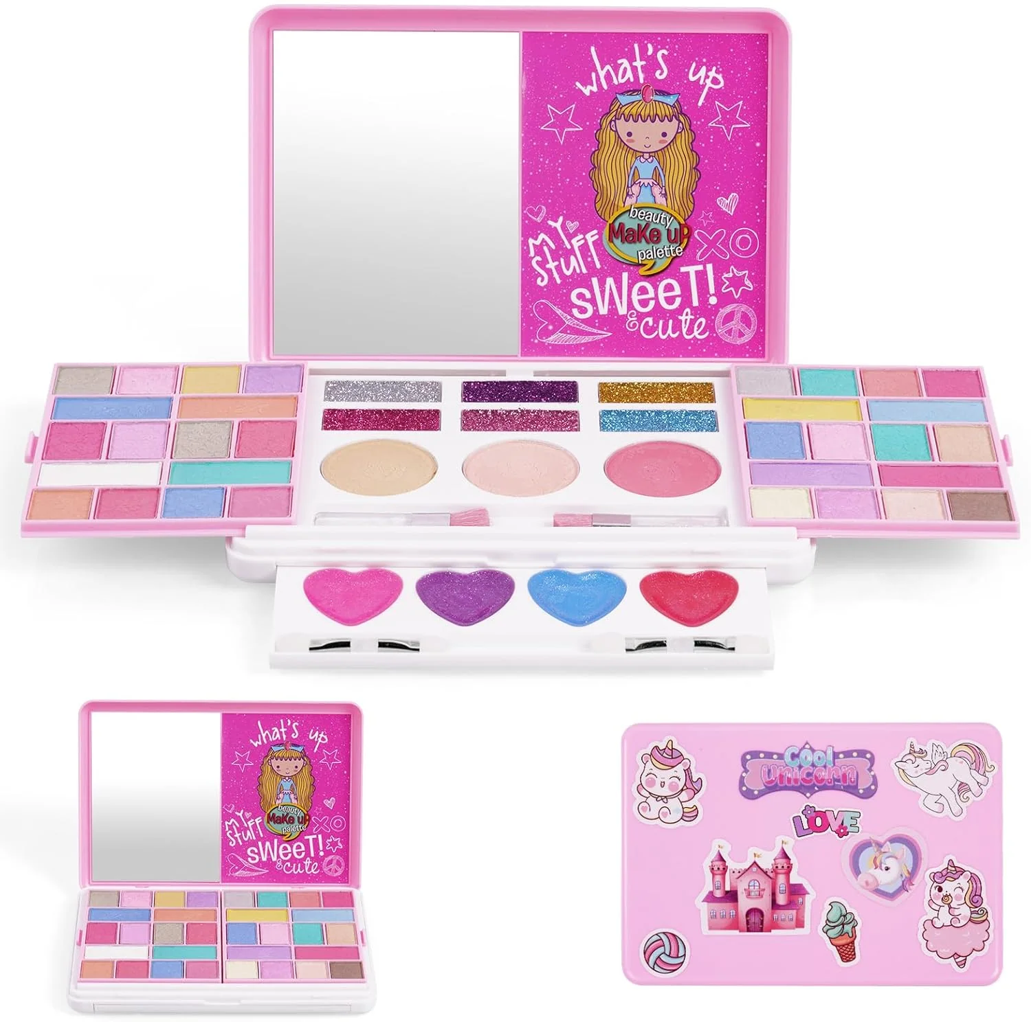Realistic Unicorn Pretty Mini Makeup Kit - Image 3