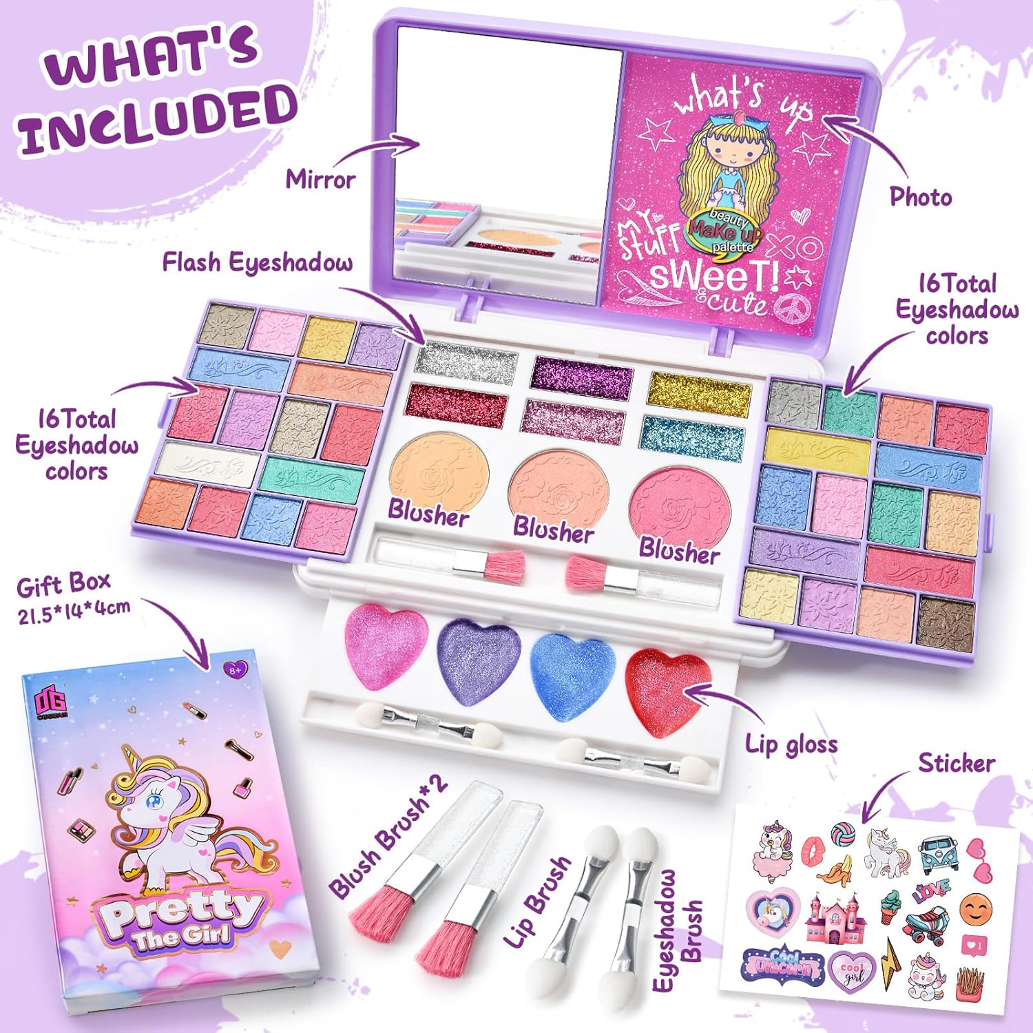 Realistic Unicorn Pretty Mini Makeup Kit - Image 7