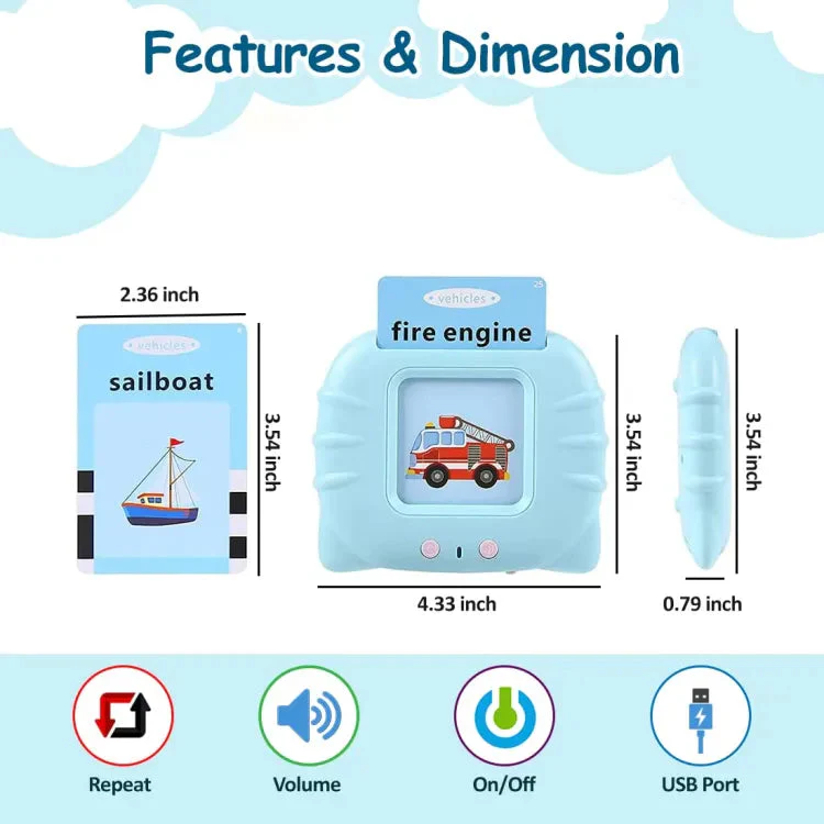 Rechargeable Flash card Reader Toddler Toy - Image 13