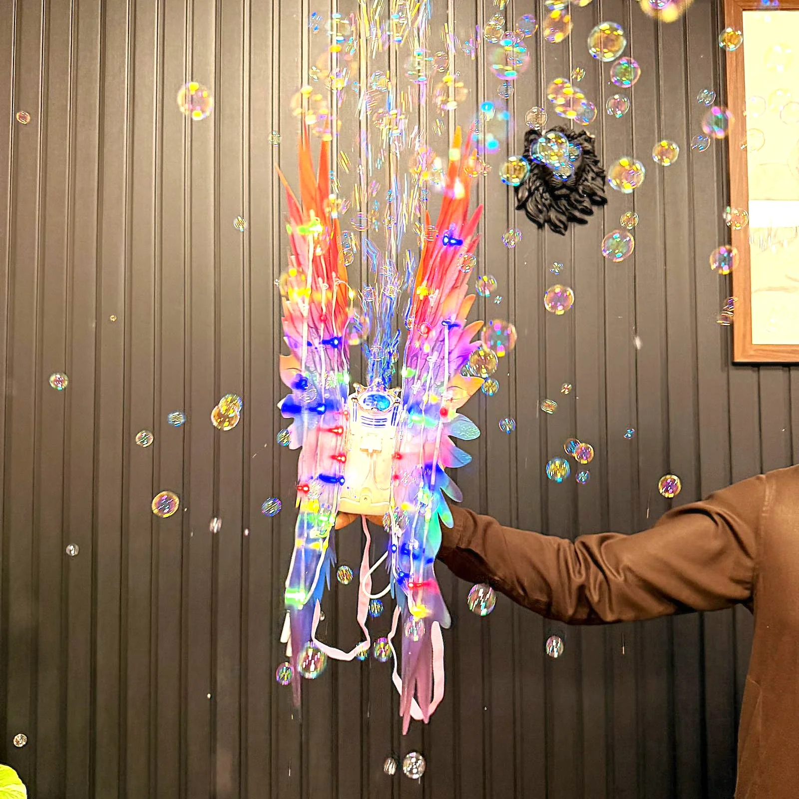 Remote Control Dream Fairy Wings With Colorful Bubbles - Image 3