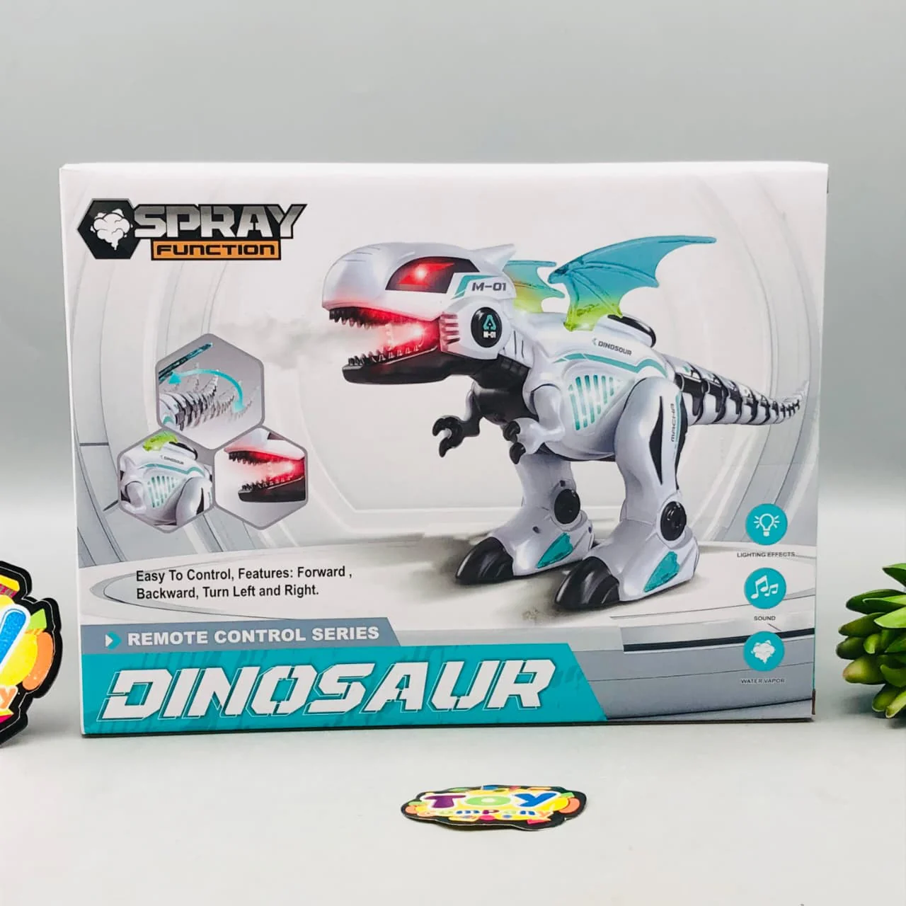 Remote Control Multi-functional Dinosaur With Smoke - Image 9