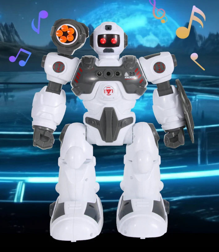 Remote & Gesture Control Spray & Bullet Shooting Robot - Image 5