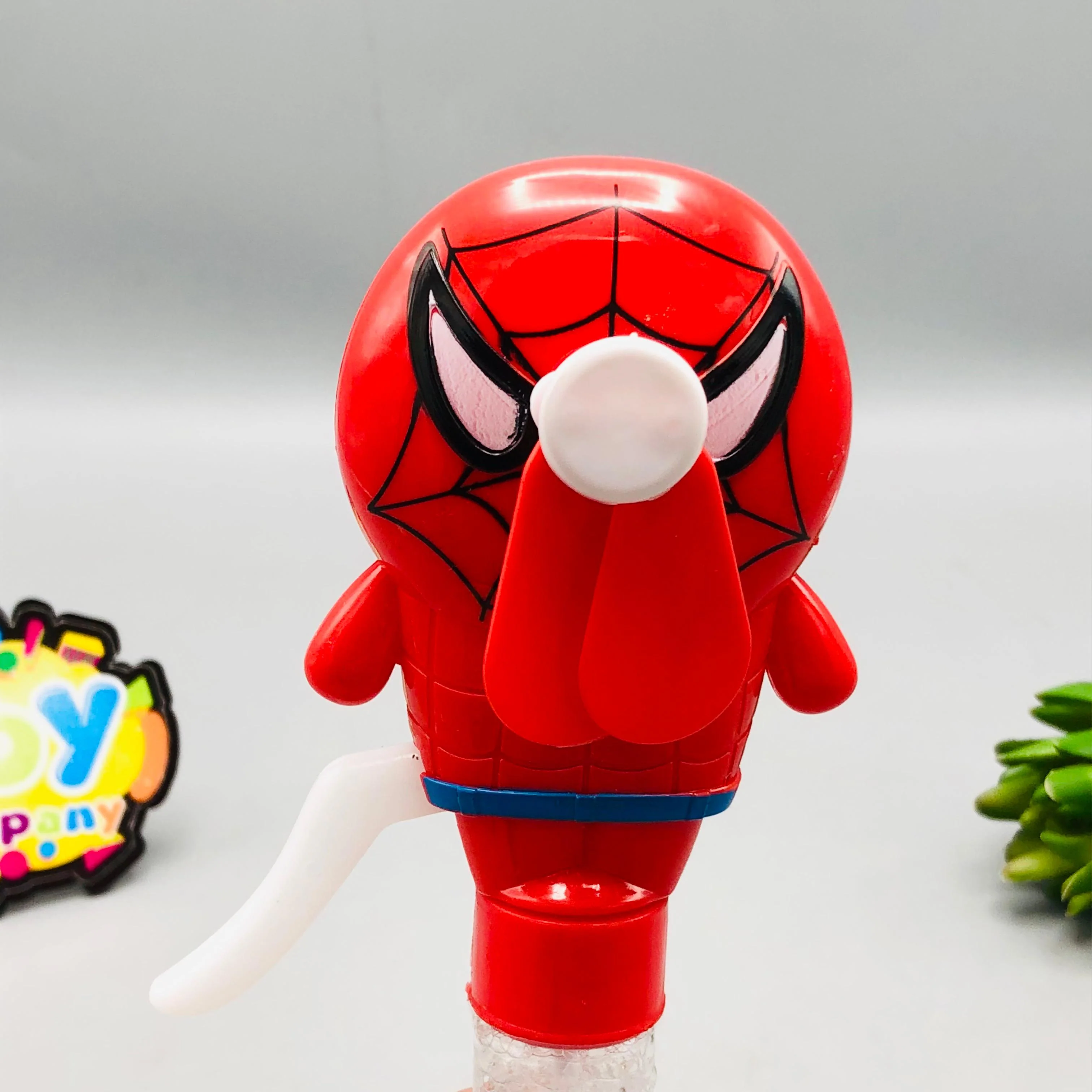 Spiderman Hand Press Fan & Bubble Stick - 1Pc - Image 3