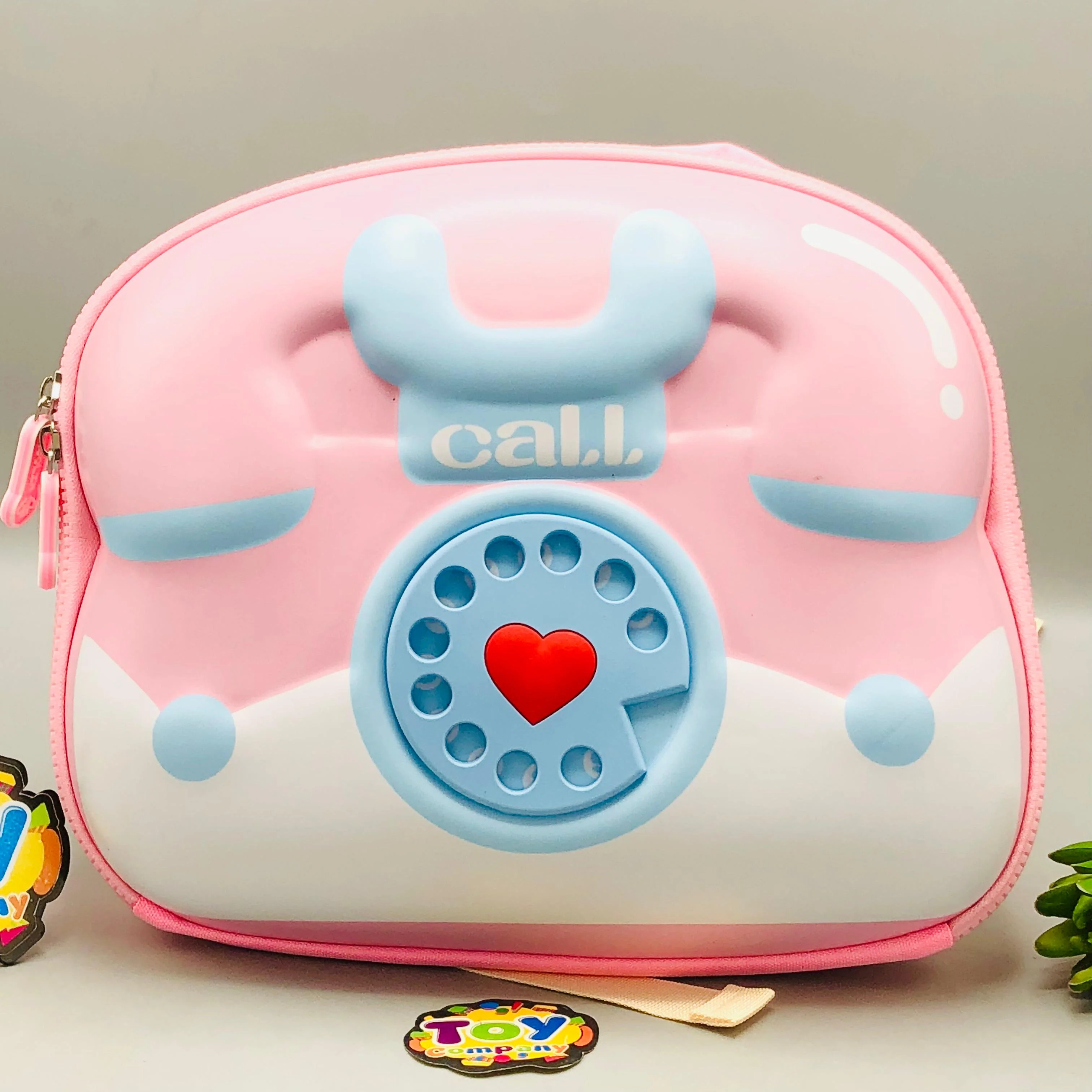 Vintage Telephone 3D Shell Kids Picnic Backpack - Image 3